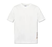 Burberry - T-shirt avec écusson logo - Homme - Tops - Blanc - Taille: M