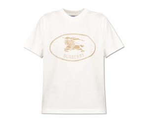 Burberry - T-shirt avec logo - Femme - Tops - Beige - Taille: 36 FR