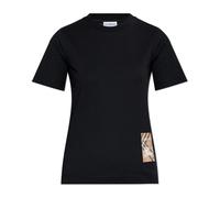 Burberry - Check Label T-Shirt - Femme - Tops - Noir - Taille: 36 FR