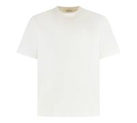 Burberry - T-shirt ras du cou en coton - Homme - Tops - Blanc - Taille: M