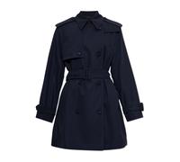 Burberry - Trench en laine Latchmere - Femme - Manteaux - Bleu - Taille: 32 FR