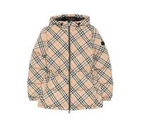Burberry - Veste Matelassée à Capuche et Fermeture Éclair - Femme - Vestes - Beige - Taille: 40 FR