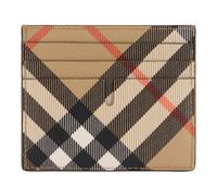 Burberry - Vintage Check Cardholder - Homme - Accessoires - Beige - Taille: ONE Size