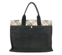 Burberry Vintage - Pre-owned Nova Check Canvas Nylon Tote Bag - Femme - Pre-owned - Noir - Taille: ONE Size