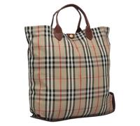 Burberry Vintage - Sac cabas en toile Pre-owned - Femme - Pre-owned - Beige - Taille: ONE Size