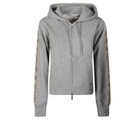 Burberry - Zip-throughs - Femme - Sweatshirts et sweats à capuche - Gris - Taille: 40 FR