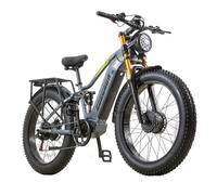 BURCHDA RX80 Vélo Électrique Double Moteur 48V20AH, Suspension 26x4.0, Frein Hydraulique 7V 3 Modes Tout Terrain