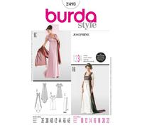 Burda 2493 Patron de couture Joséphine Renaissance Costume Taille 38-50