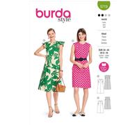 Burda 5719 Femmes' Robes Couture Motif Tailles 8-18 2 Styles Skill: Facile