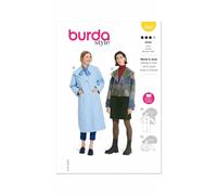 Burda 5860 Veste Manteau Femmes Couture Motif Tailles 8 - 18 Skill: Moyen