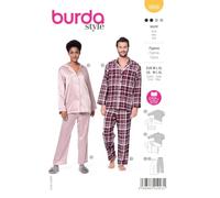 Burda 5956 - Patron de couture - Pyjama à coudre soi-même - Taille M - XL - Niveau 1 pour débutant