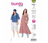 BURDA 6040 Robe Tunique Patron De Couture Femmes Tailles 8 - 18 Niveau Moyen