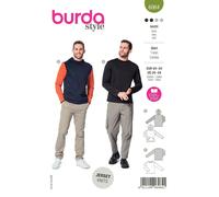Burda 6064 Classique Sweatshirts Homme Couture Motif Tailles 34 - 44 Skill: Easy
