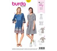 Burda 6401 Robes Femmes' Couture Motif Taille 8 - 18 2 Modèles Skill: Facile
