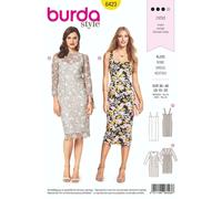 Burda 6423 Robes Femmes' Couture Motif Taille 10 - 20 2 Modèles Skill: Moyen
