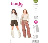 Burda 6735Patron de Pantalon Blanc