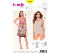 Burda 6969 Patron Couture Robes & Hauts Femme Tailles 8 - 20 Facile