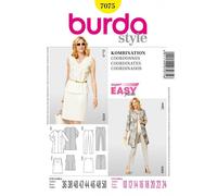 Burda 7075 Femmes'Coordonnées Couture Motif Tailles 10 - 24 Skill : Super Facile