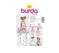 Burda 8308 Patrons poupée Vêtements Robe Pantalon (Poupées taille M - L) Level 2 léger