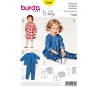 Burda 9348 Coordonnées Couture Motif Tailles 6 M - 3 Ans Skill : Super Facile