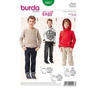 Burda 9407 Patron de Sweat Blanc