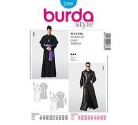 Burda B2388 Patron de Couture Manteau 19 x 13 cm, 44-60