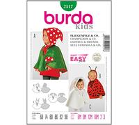 Burda B2517 Patron de Couture Champignon & Co 19 x 13 cm, 68-98, Blanc