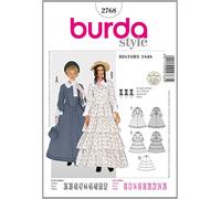 Burda B2768 Patron de Couture Femme Noble 1848 19 x 13 cm, 36-52