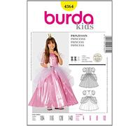 Burda B4364 Patron de Couture Princesse 19 x 13 cm, 104-140