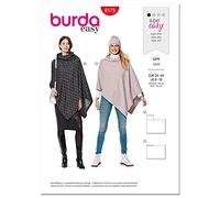 Burda B6175 Patron de Couture, Papier, Blanc, 34-44