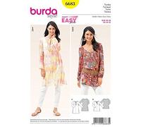 Burda Style - Patron de couture B6683 - Tunique du 36 au 48 - Papier blanc 19 x 13 x 1 cm
