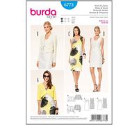 Burda B6773 Patron de Robe et Veste, 34 - 44