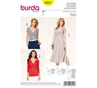 Burda B6911 Patron de Couture T-Shirt et Robe 19 x 13 cm
