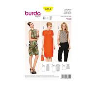 Burda B6914 Patron de Couture Robe et Haut 19 x 13 cm