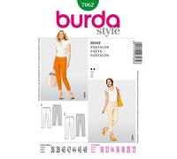 Burda B7062 Patron de Couture Pantalon 19 x 13 cm Blanc 36-48