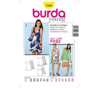 Burda Style – Patron de couture B7390 – Robe et tunique – 19 x 13 cm – 36-46