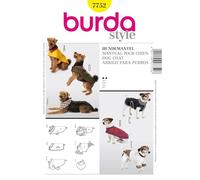 Burda B7752 Patron de Couture Manteau pour Chien 19 x 13 cm, S-L