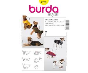 Burda B7752 Patron de Couture Manteau pour Chien 19 x 13 cm, S-L
