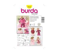 Burda Style – Patron de couture B7753 – Habits de poupée 19 x 13 cm