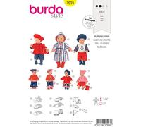 Burda B7903 Patron de Couture Habits de Poupée 19 x 13 cm