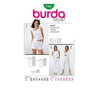 Patron de couture burda 7966 pantalon de longueurs différentes