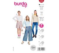 Burda easy Patron de couture basique à manches longues pour femme Taille 34-44