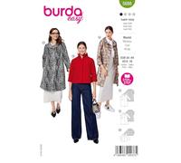 Burda Easy Patron de couture pour manteaux pour femme Style rétro #5688 Taille 34-44