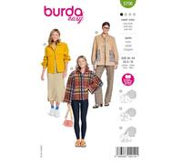 Burda easy Patron de couture pour vestes avec col montant #5706 Taille 34-44