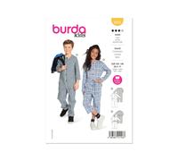 Burda Enfants 9245 Unisexe Combinaison Couture Motif Tailles 4 - 9 Skill :