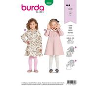 Burda Enfants 9332 ENFANTS Robes Couture Motif 2 - 7 Ans Skill: Facile
