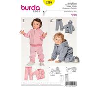 Burda Enfants 9349 Veste & Pantalon Couture Motif Âges 6m - 3 An Skill: Facile