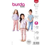 Burda kids #9205 Patron de couture pour chemises avec poches, volants et manches à ailes Taille 86-122
