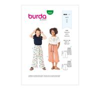 Burda Kids 9302 Jupe D'Enfant Patrón De Couture Âges 6 - 11 Compétence : Facile