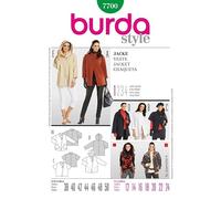 Burda Ladies Sewing Pattern 7700 - Jacket Sizes: 12-24 by Burda